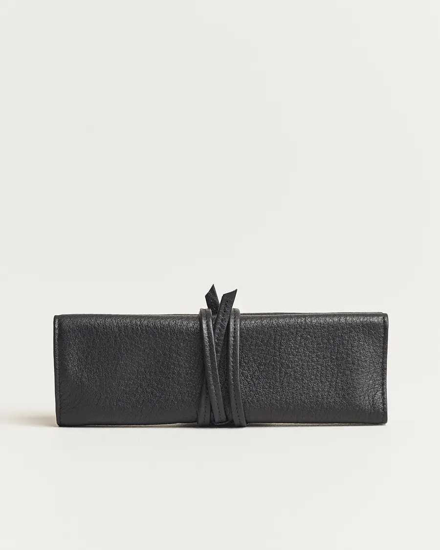 F. Hammann Flat Travel Watchroll Black