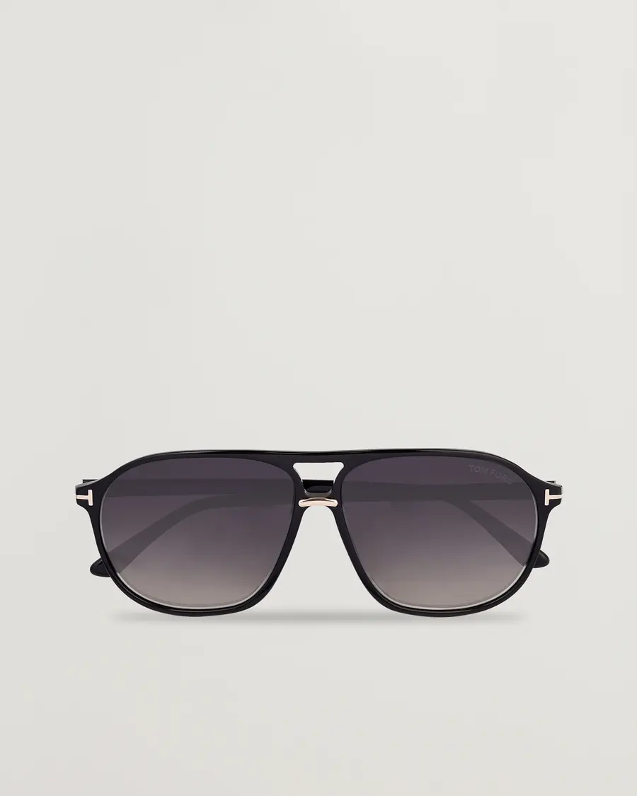 Tom Ford Bruce Sunglasses Shiny Black/Gradient Smoke