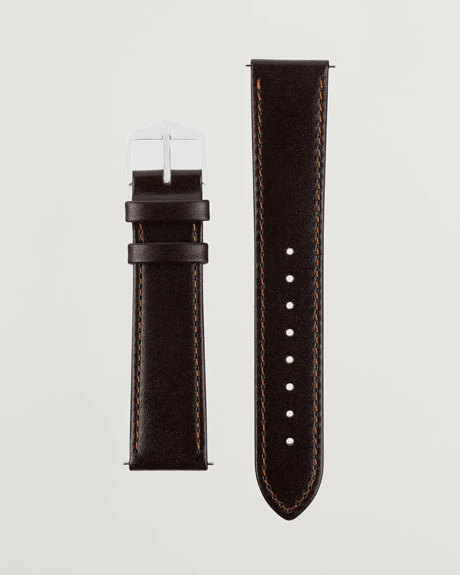 HIRSCH Osiris Calf Leather Watch Strap Brown