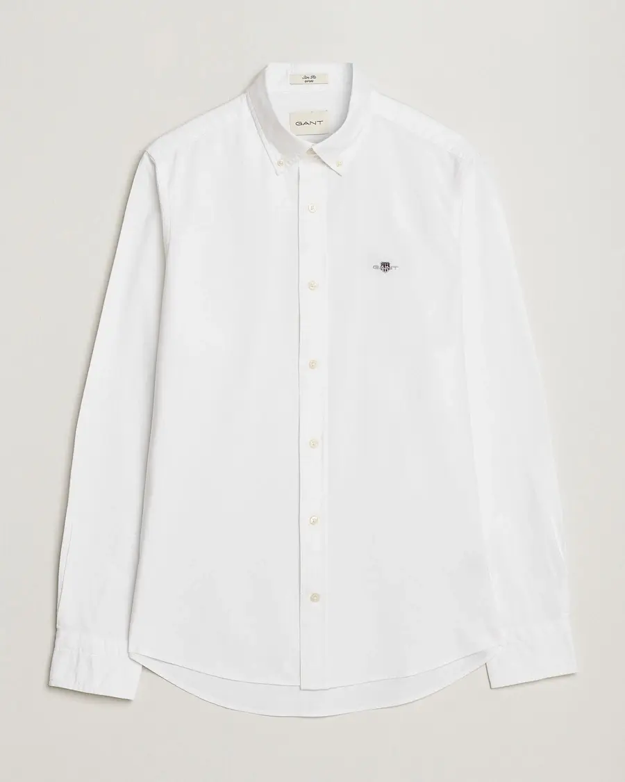 GANT Slim Fit Oxford Shirt White