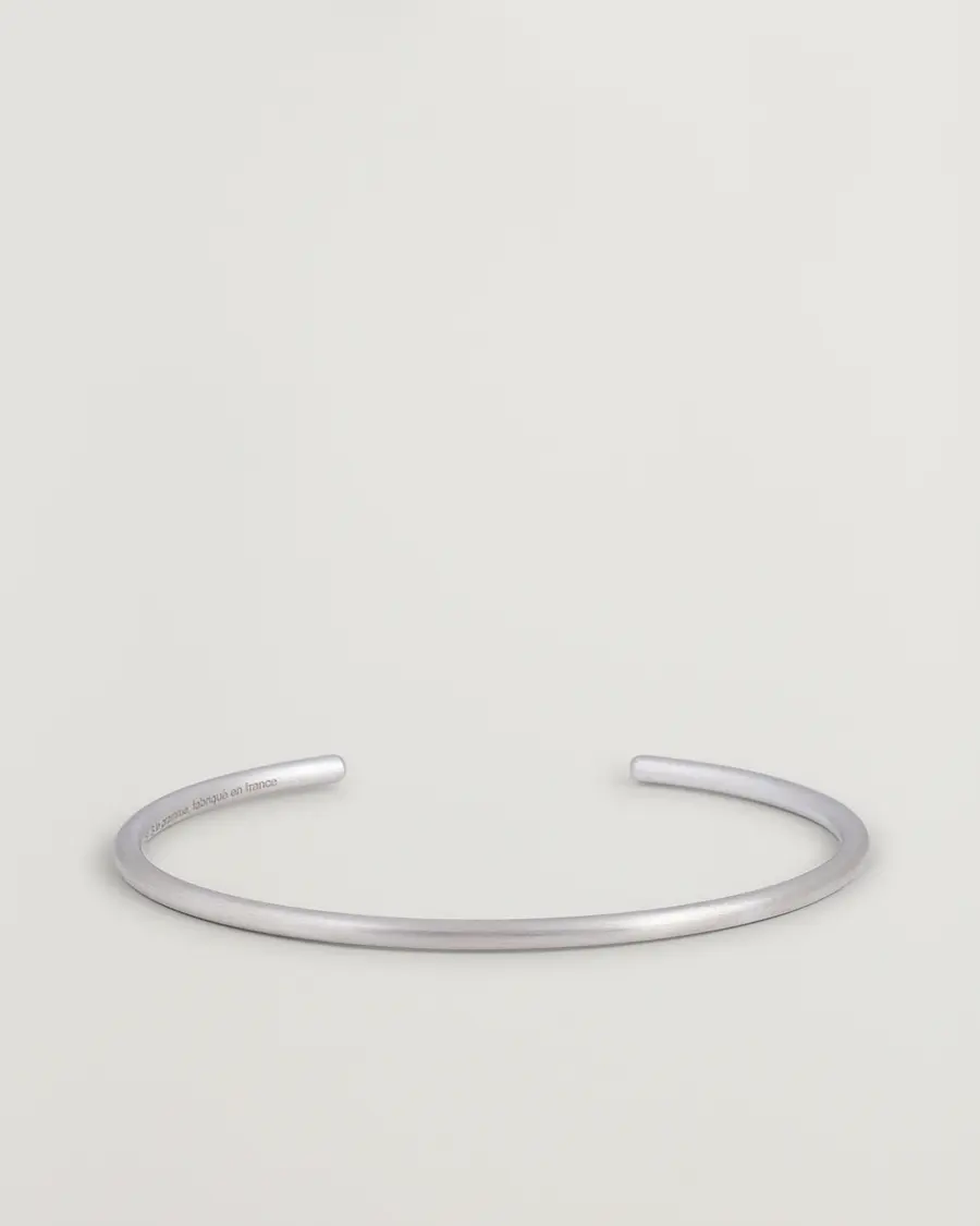 LE GRAMME Bangle Bracelet Brushed Sterling Silver 7g