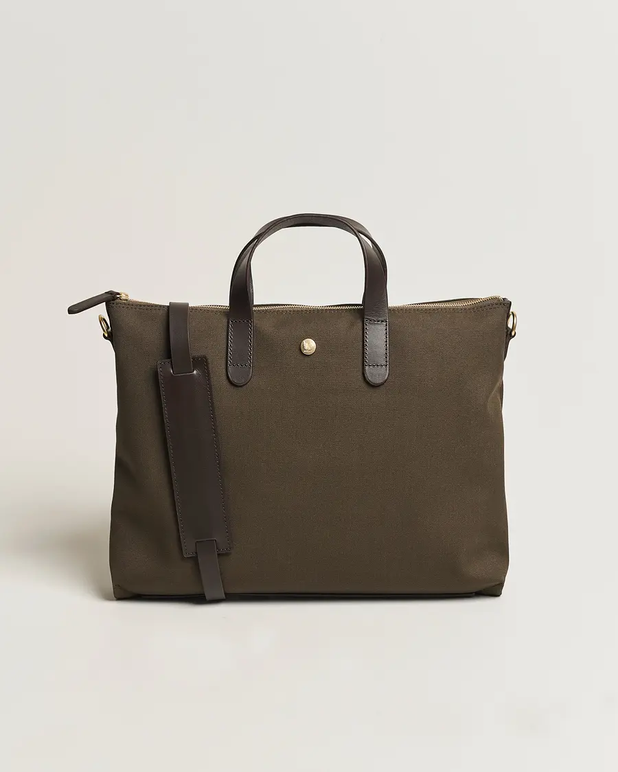 MismoM/S Canvas Slim BriefArmy/Dark Brown