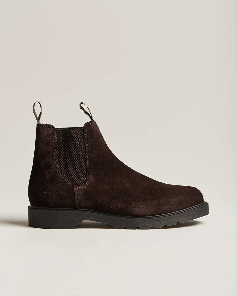 Loake Shoemakers Mccauley Heat Sealed Chelsea Brown Suede