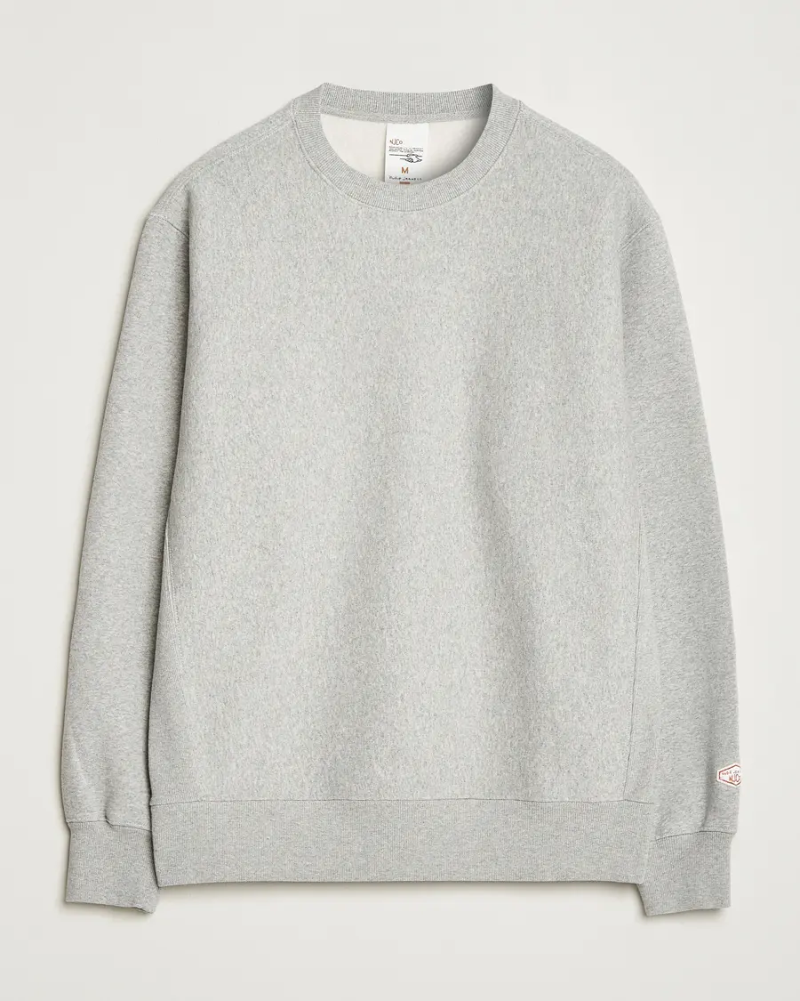 Nudie Jeans Hasse Crew Neck Sweatshirt Grey Melange