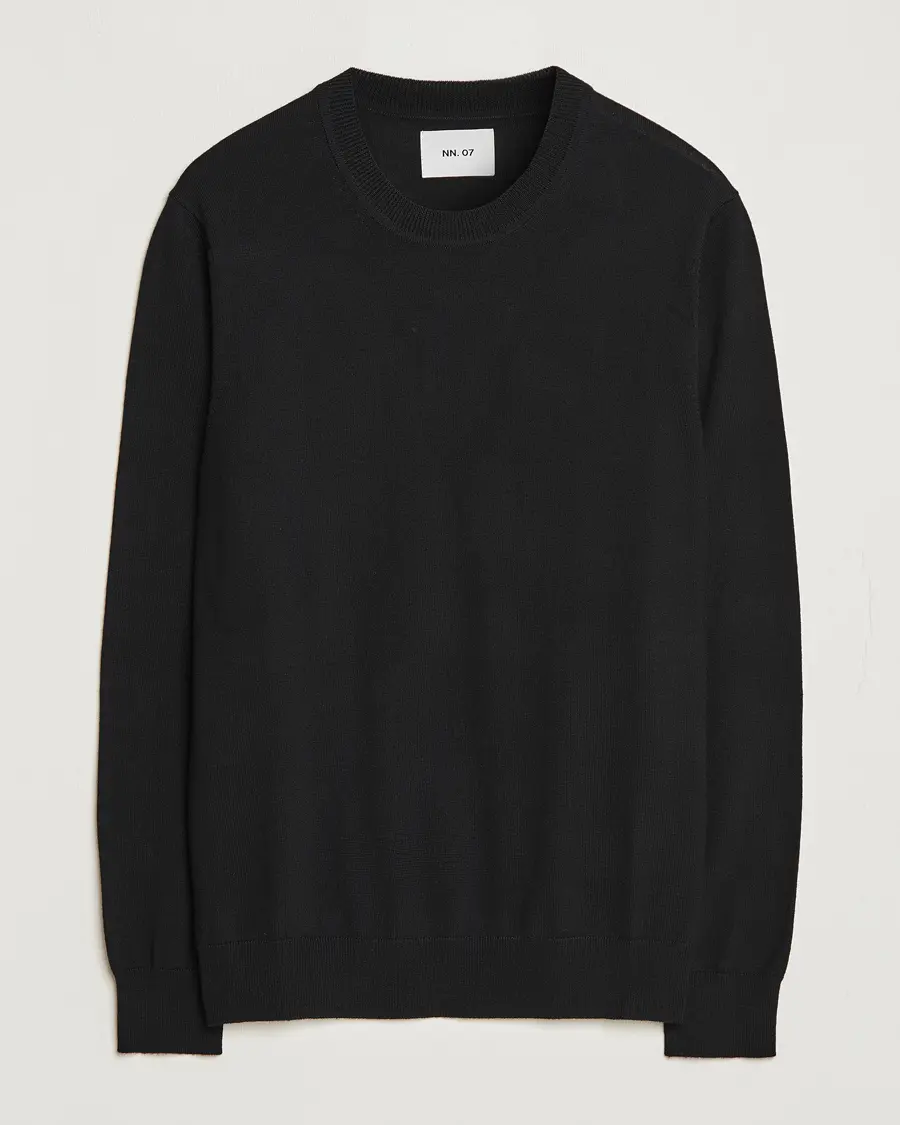 NN07 Ted Merino Crew Neck Pullover Black