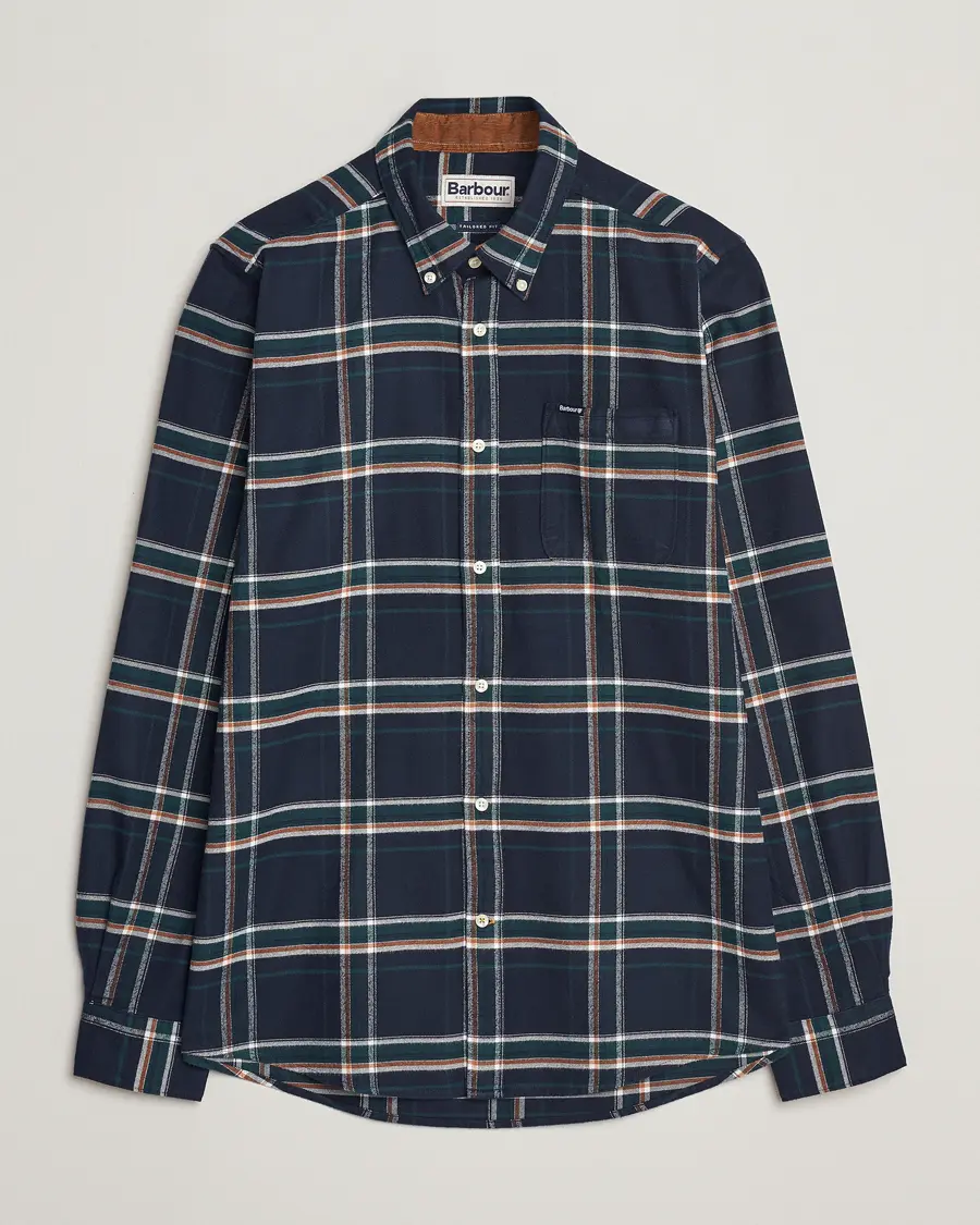 Barbour Lifestyle Ronan Flannel Check Shirt Inky Blue