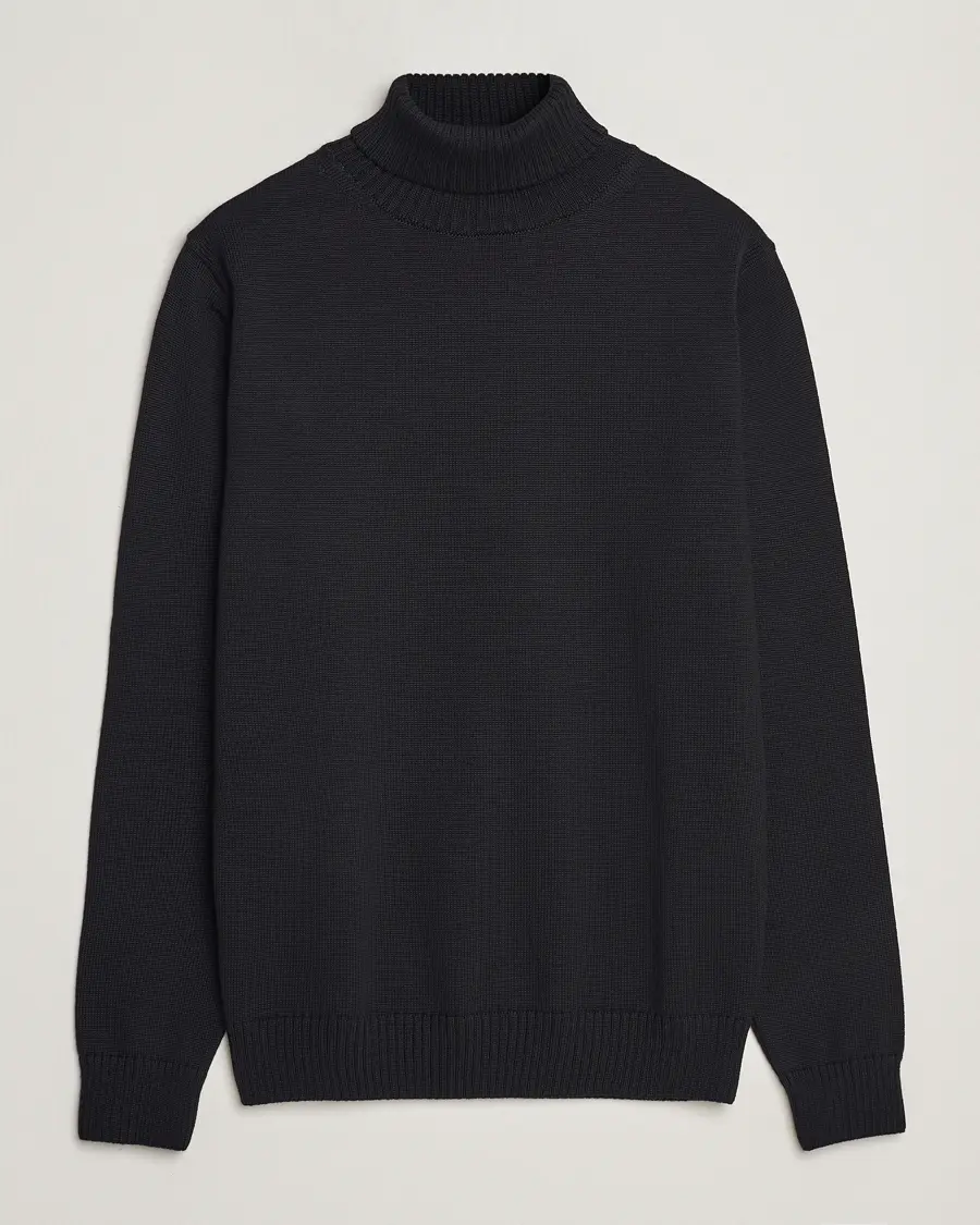 Stenströms Chunky Merino Rollneck Black