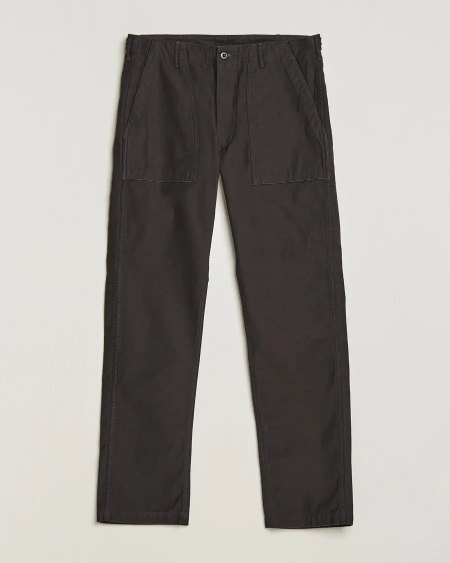 orSlow Slim Fit Original Sateen Fatigue Pants Black