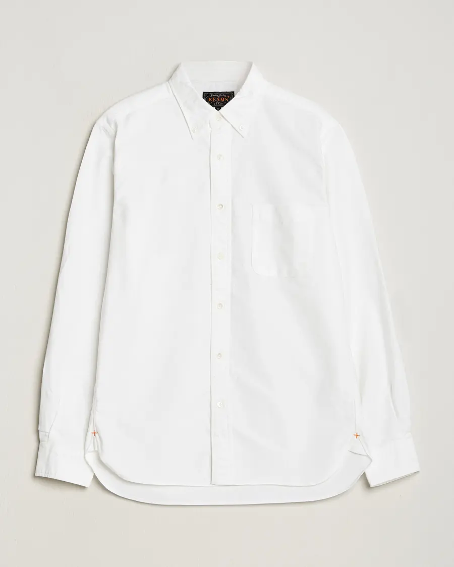 BEAMS PLUS Oxford Button Down Shirt White
