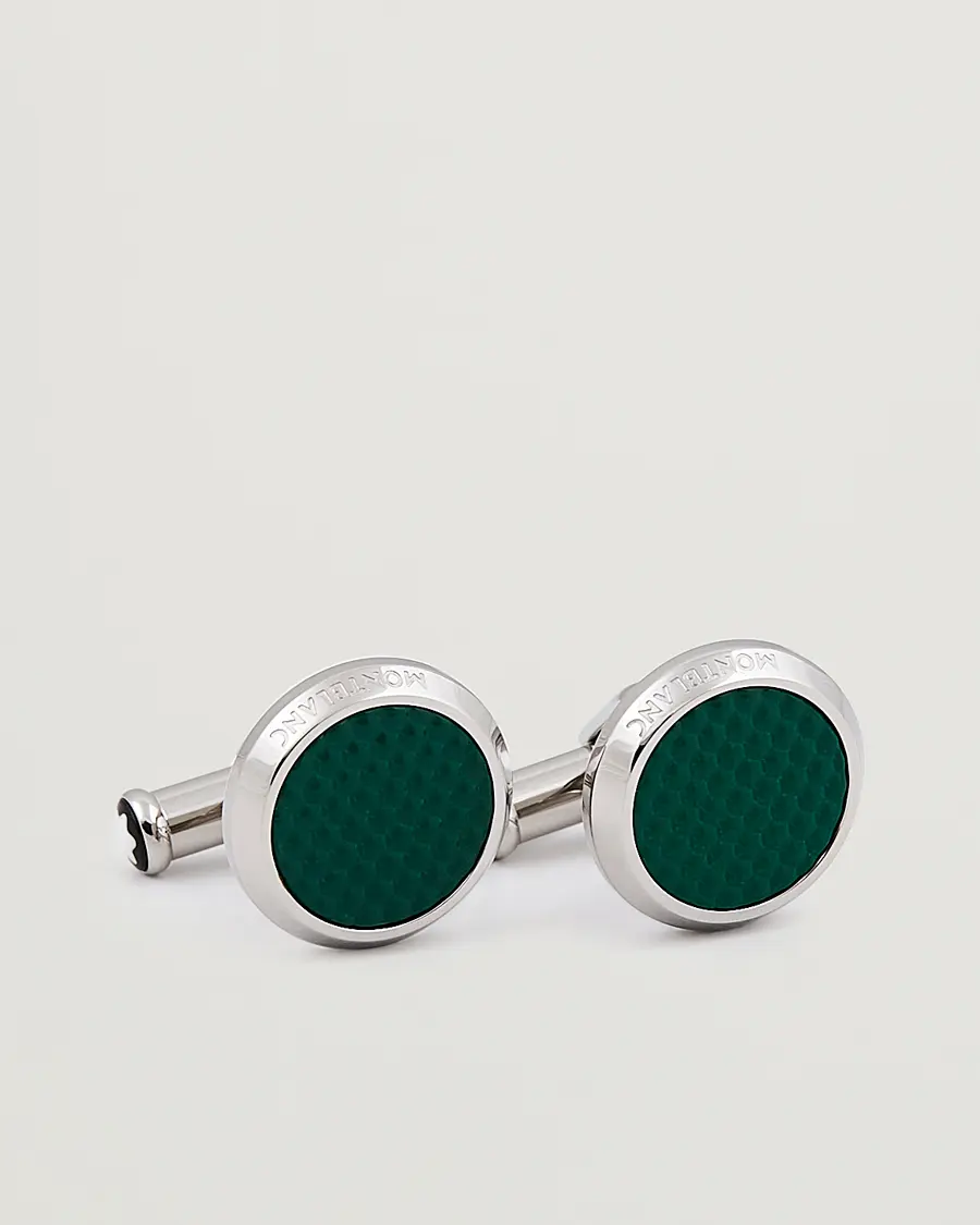 Montblanc Cufflinks Meisterstück Green Steel