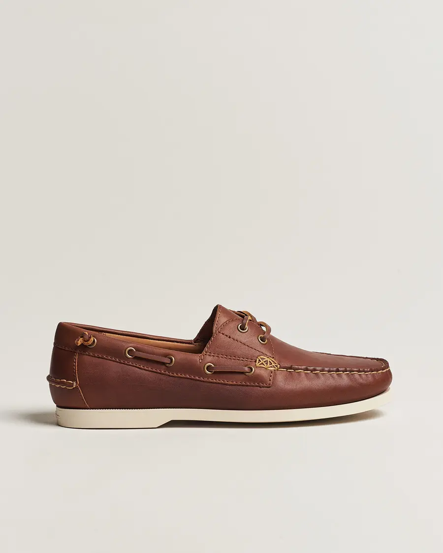Polo Ralph Lauren Merton Leather Boat Shoe Tan