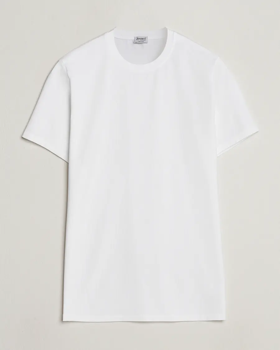 Zimmerli of Switzerland Pureness Modal Crew Neck T-Shirt White