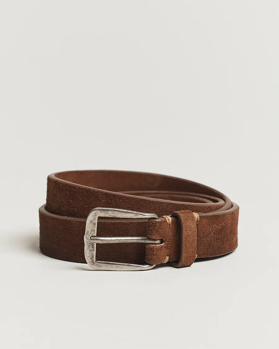 Massimo Alba Budapest Belt Tobacco Suede