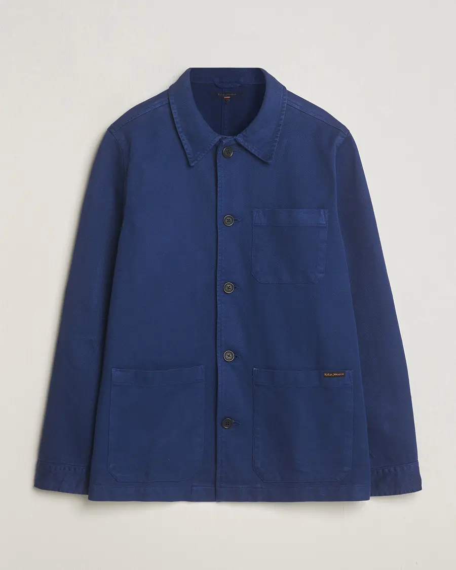 Nudie Jeans Barney Worker Overshirt Mid Blue
