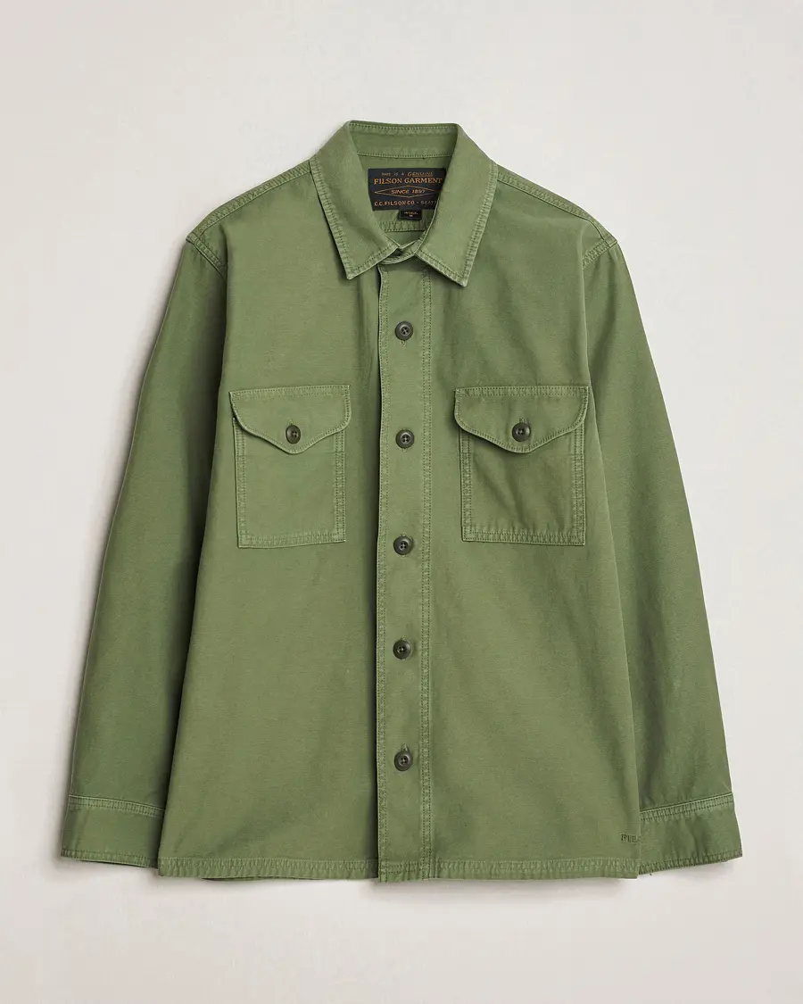 Filson Reverse Sateen Jac-Shirt Washed Green