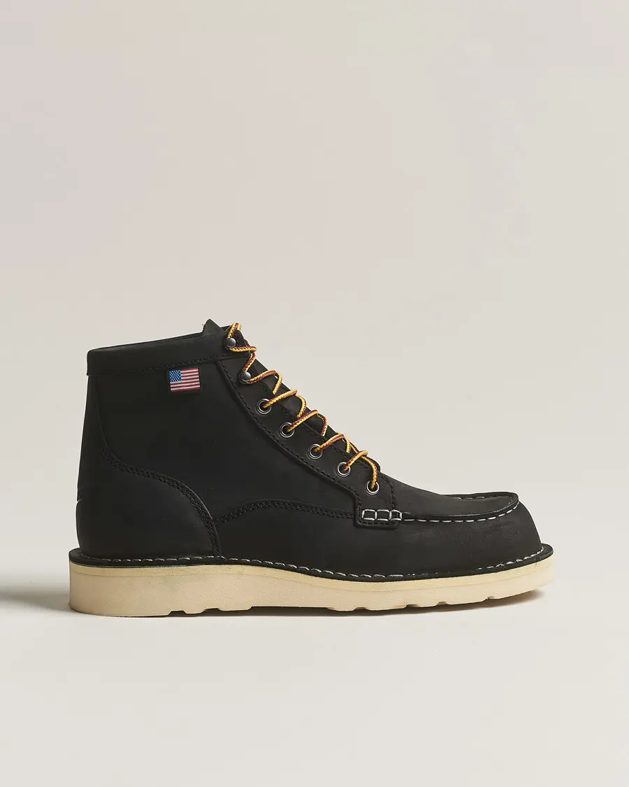 Danner Bull Run Leather Moc Toe Boot Black