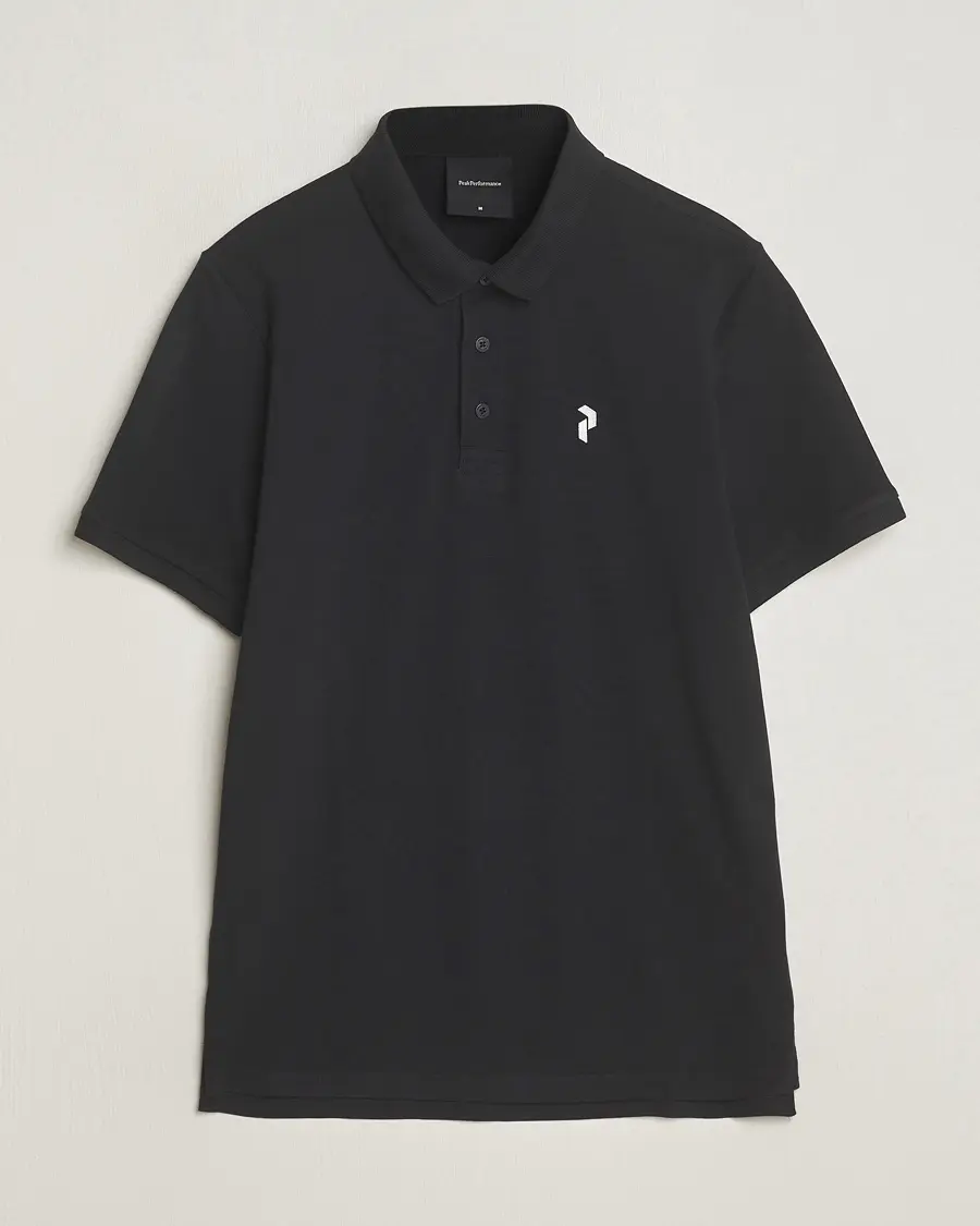 Peak Performance Classic Cotton Polo Black