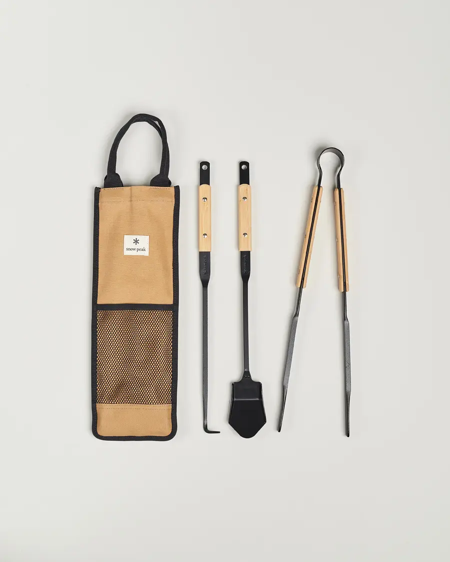 Snow Peak Fire Tool Set Pro Steel/Bamboo