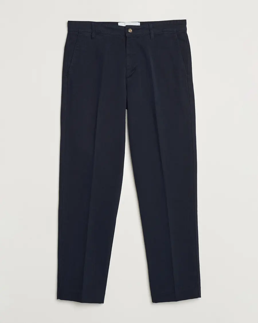 A Day's March Miller Cotton/Lyocell Trousers Navy