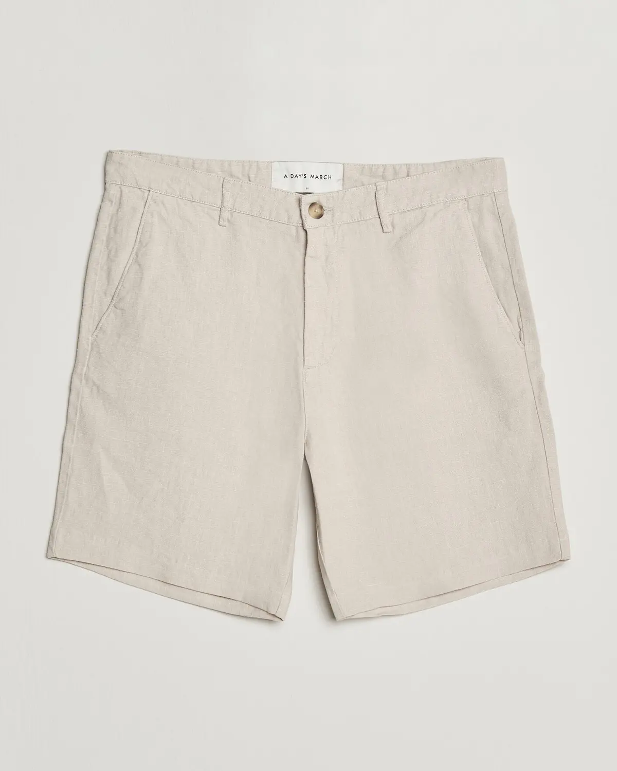 A Day's March Luny Linen Shorts Oyster