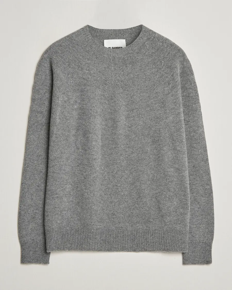 Jil Sander Seamless Crew Neck Sweater Grey Melange