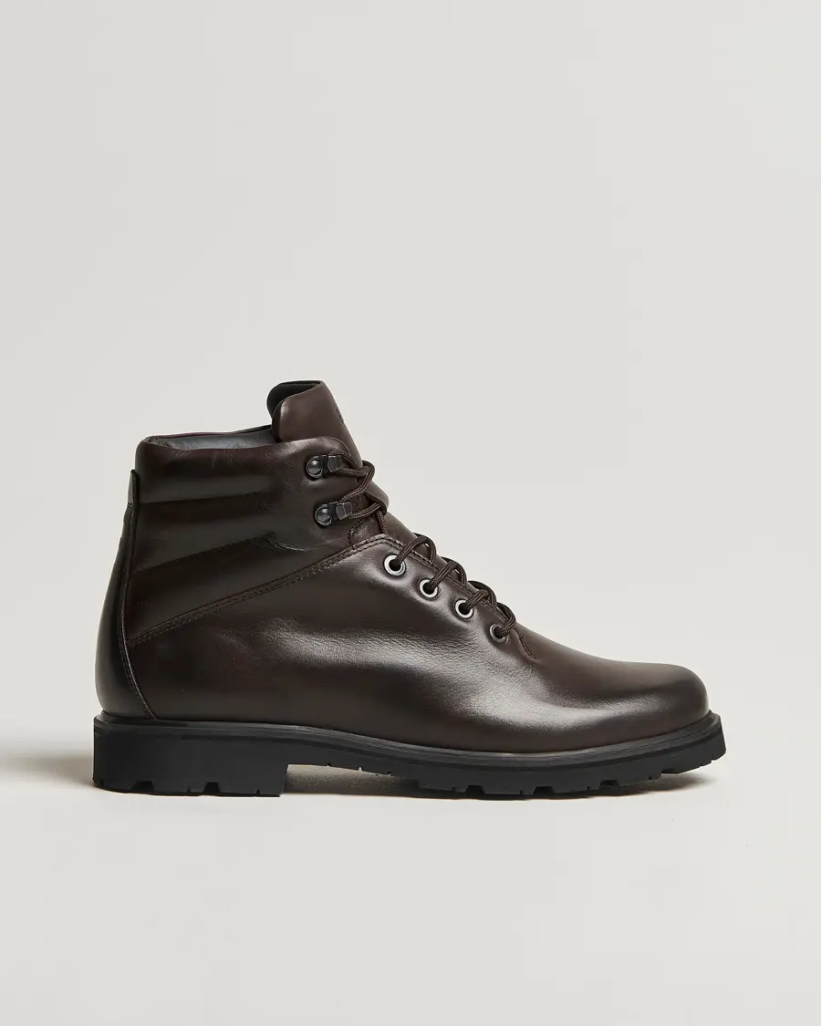 UBR Black Storm Leather Boot Dark Brown
