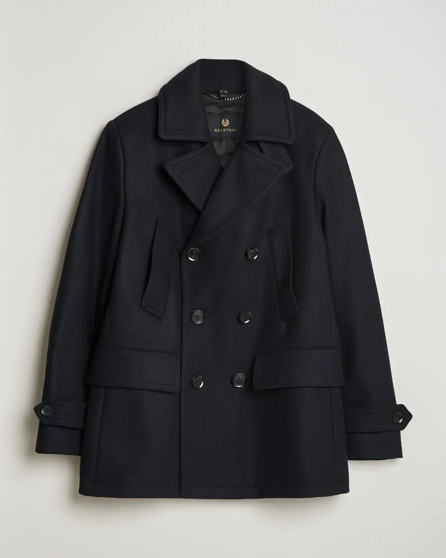 Belstaff Milford Wool Peacoat Ink Blue