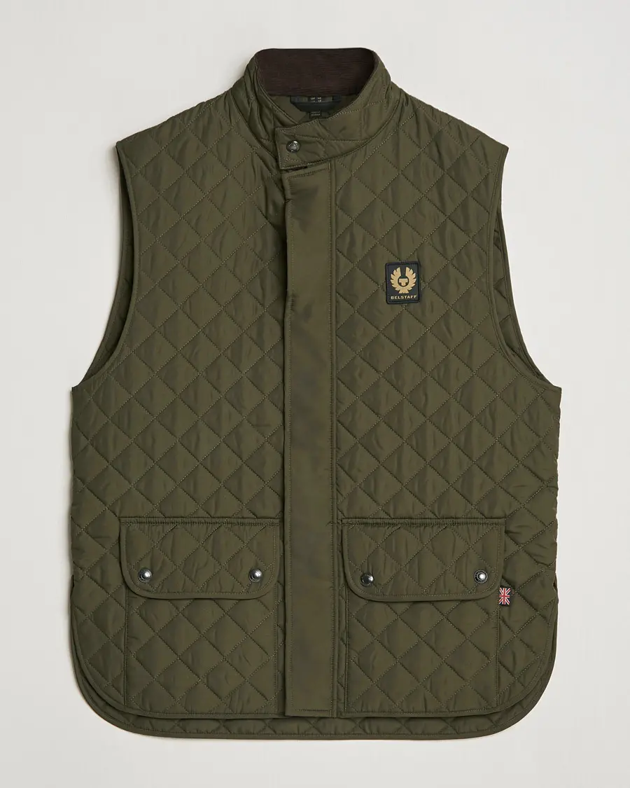Belstaff Icon Gilet Faded Olive