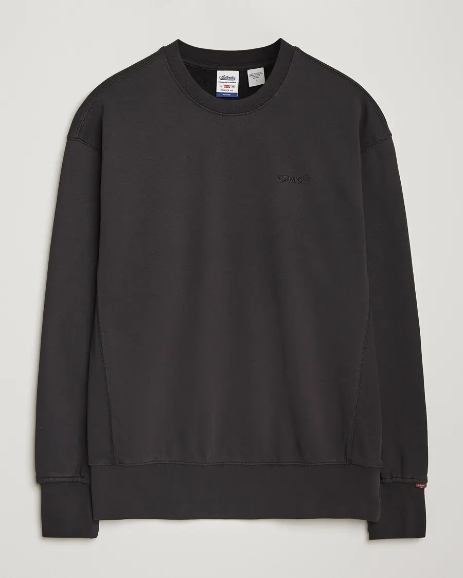 Levi's Garment Dyed Authentic Crew Neck Sweatshirt Black