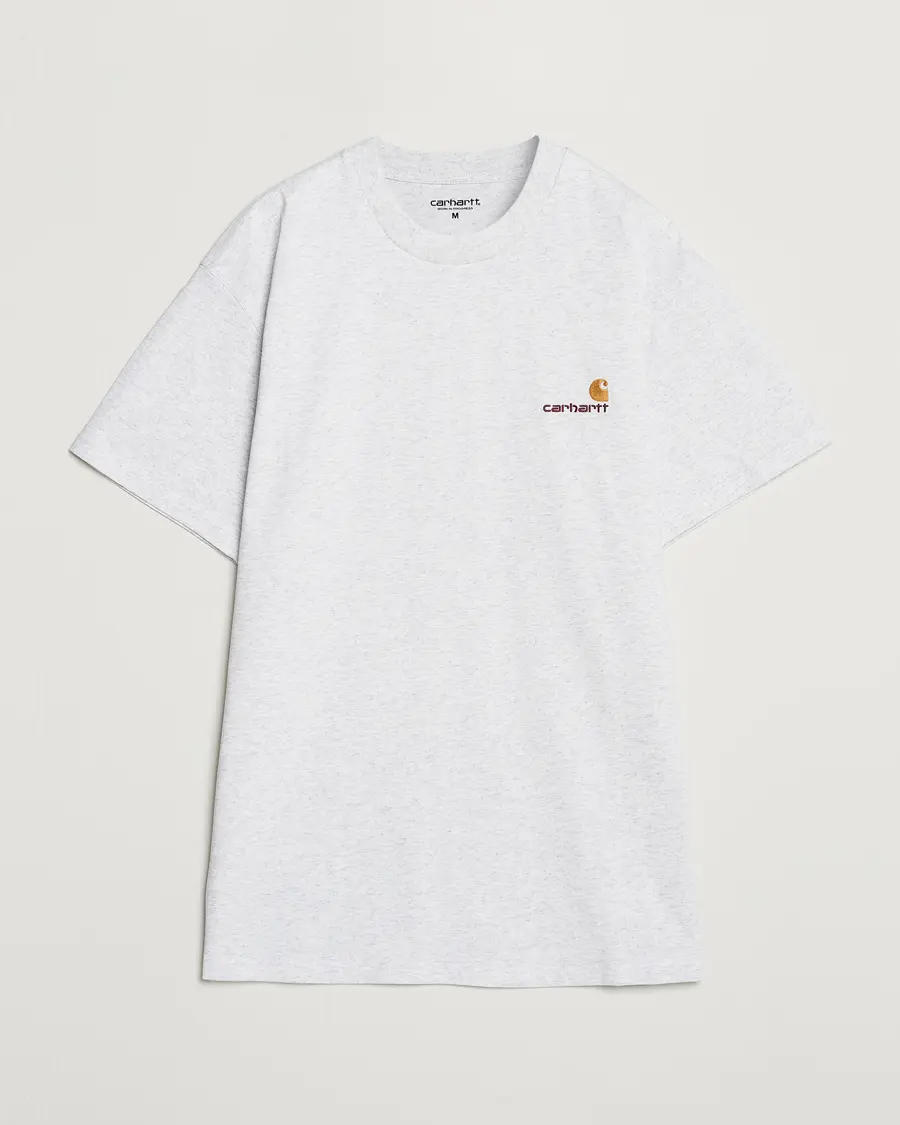 Carhartt WIP American Script Short Sleeve T-Shirt Ash Heather