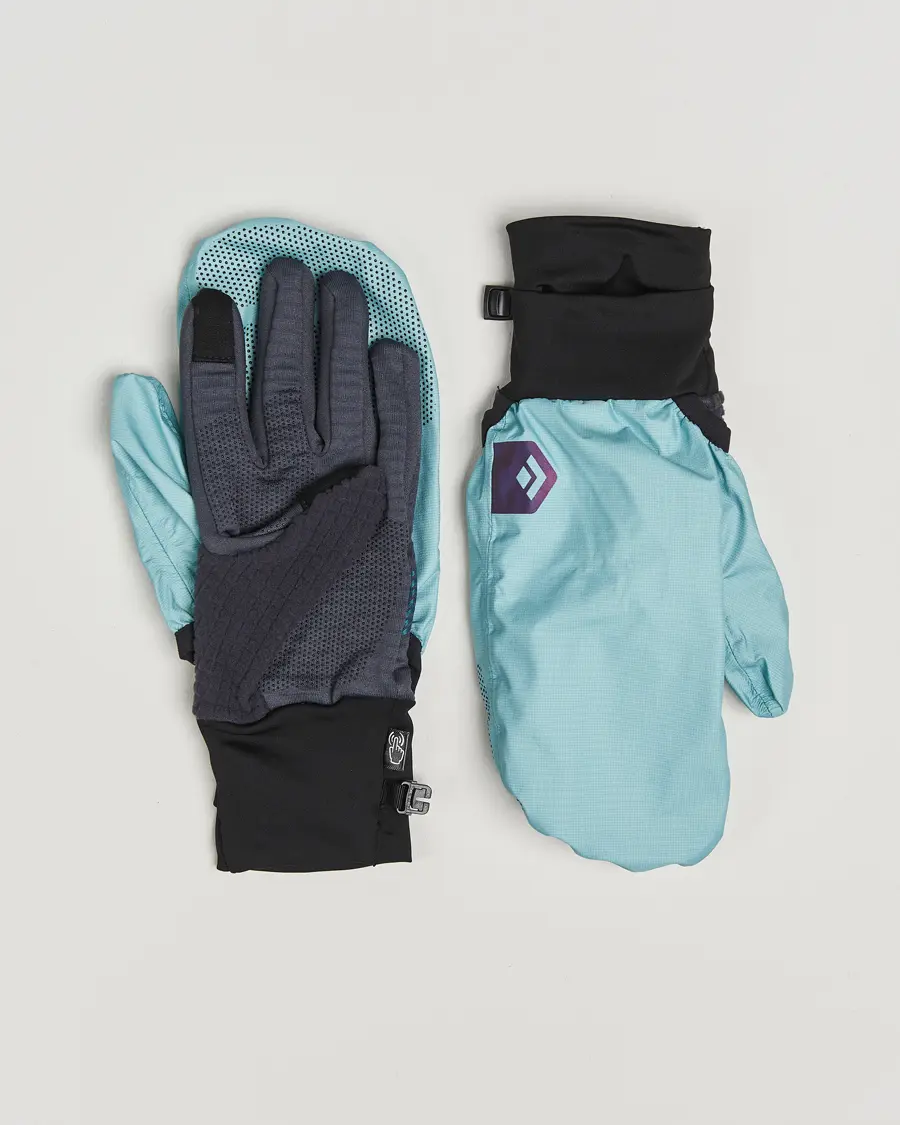 Black Diamond Gridtech Storm Hood Gloves  Carbon/Glacier