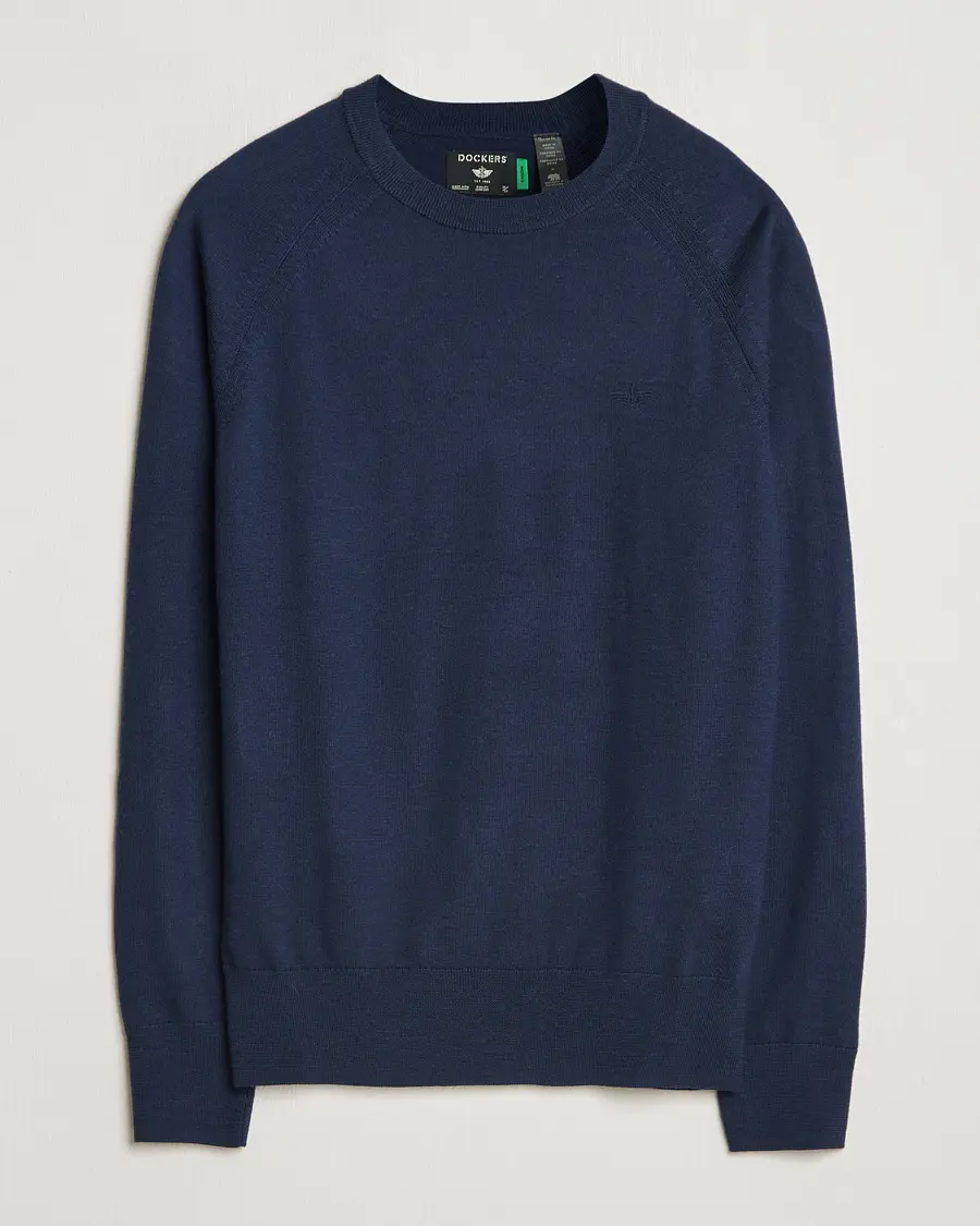 Dockers Washable Merino Crewneck Navy Blazer