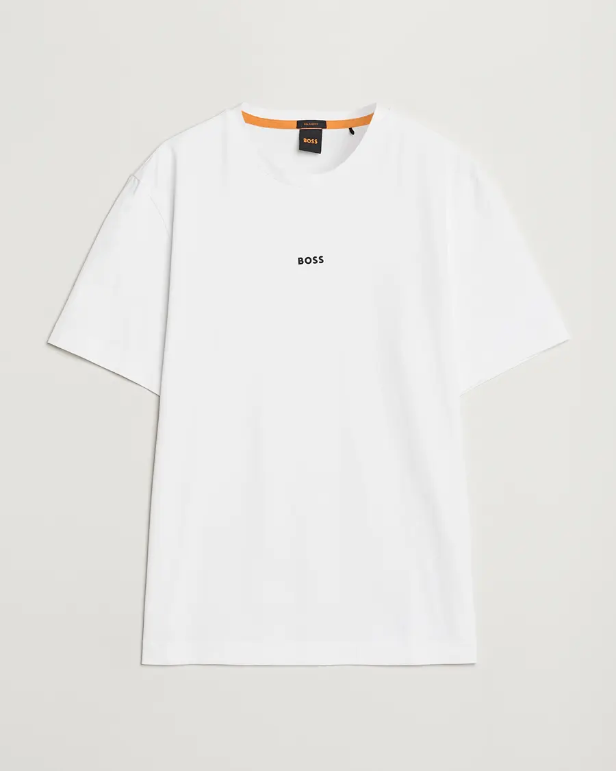 BOSS ORANGE Tchup Logo Crew Neck T-Shirt White