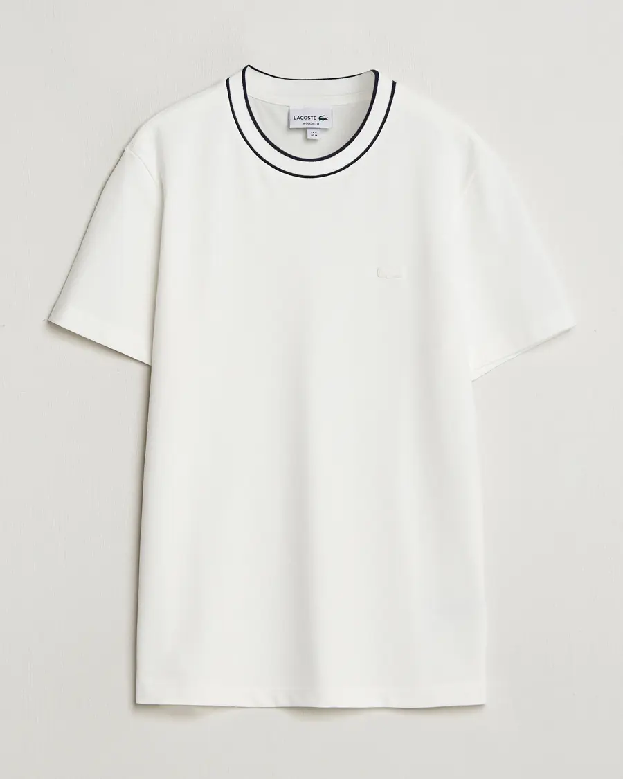 Lacoste Contrast Rib Piqué T-Shirt Flour