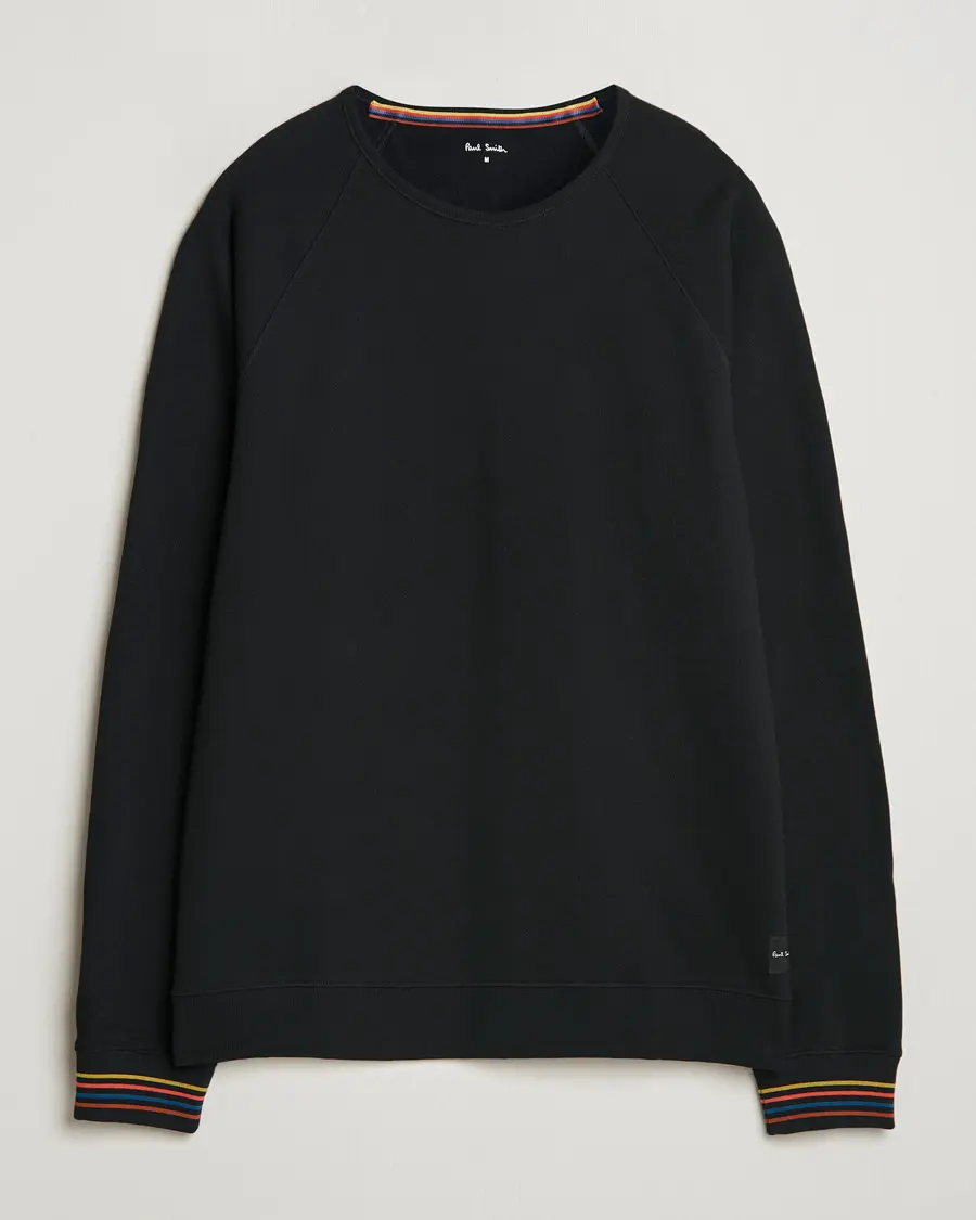 Paul Smith Artist Rib Crew Neck Sweatshirt Black