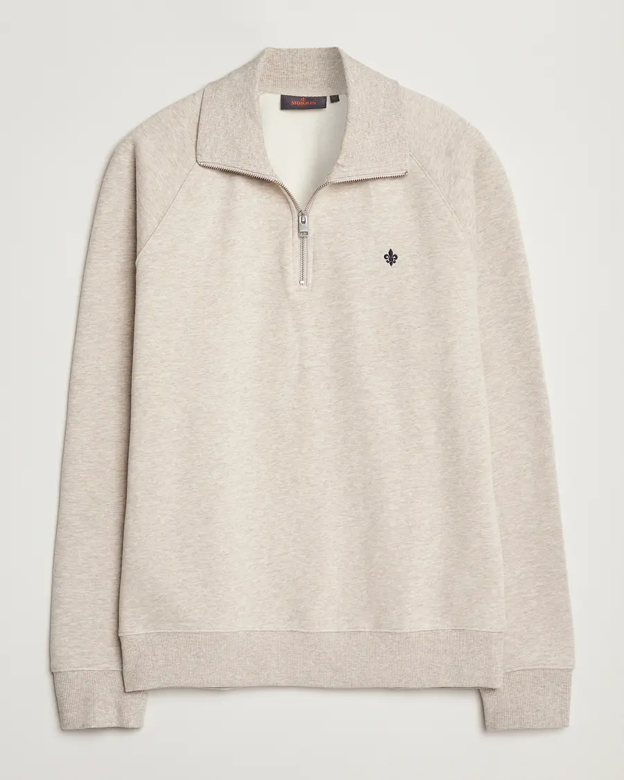 Morris Maryon Half Zip Sweatshirt Khaki