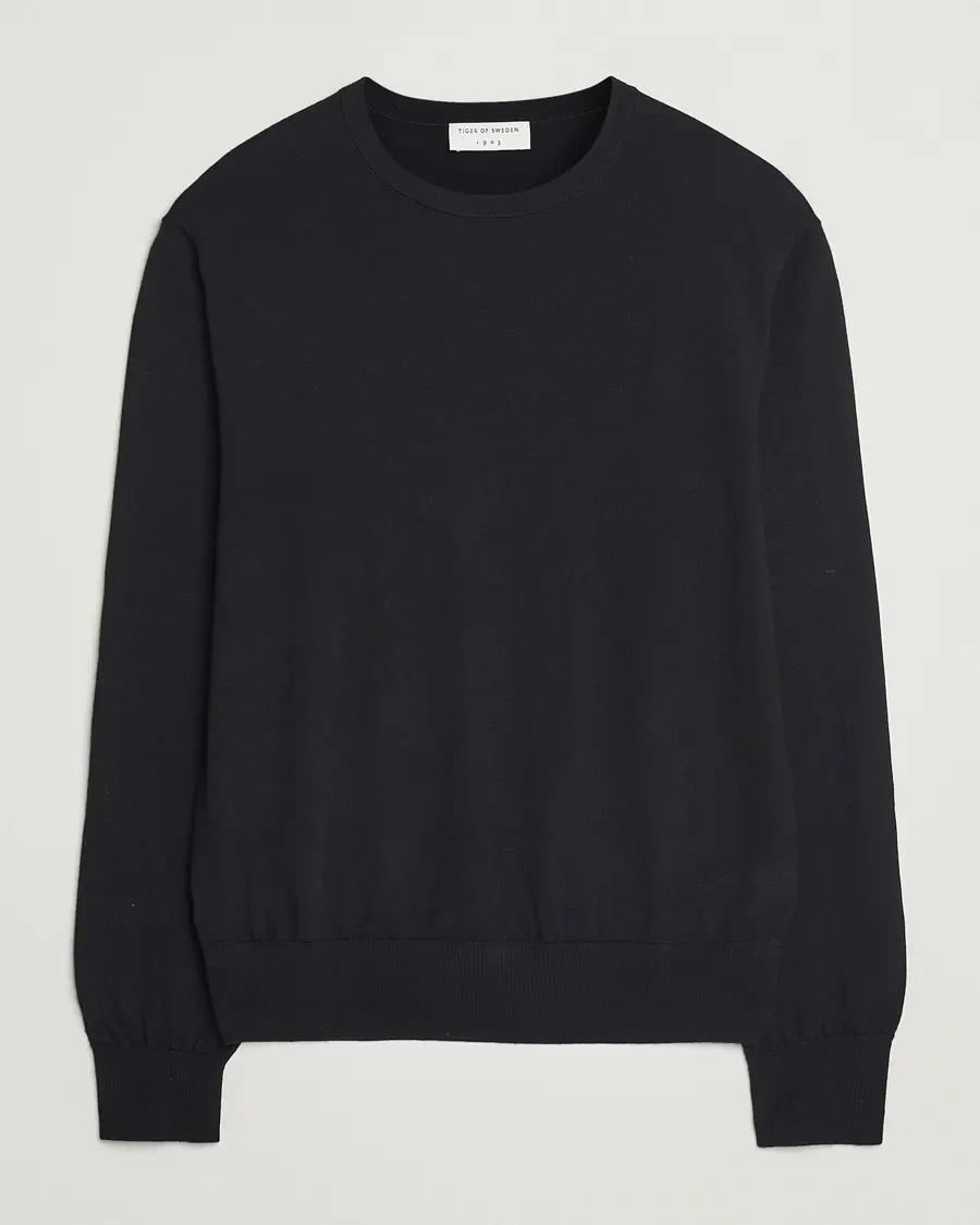 Tiger of Sweden Connor Crew Neck Pullover Black