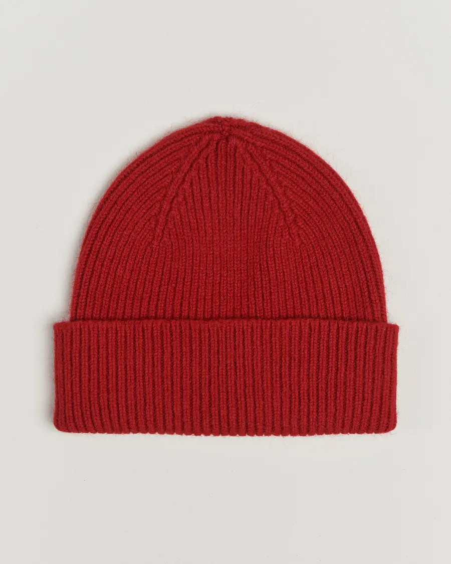 Le BonnetLambswool/Caregora BeanieFramboise
