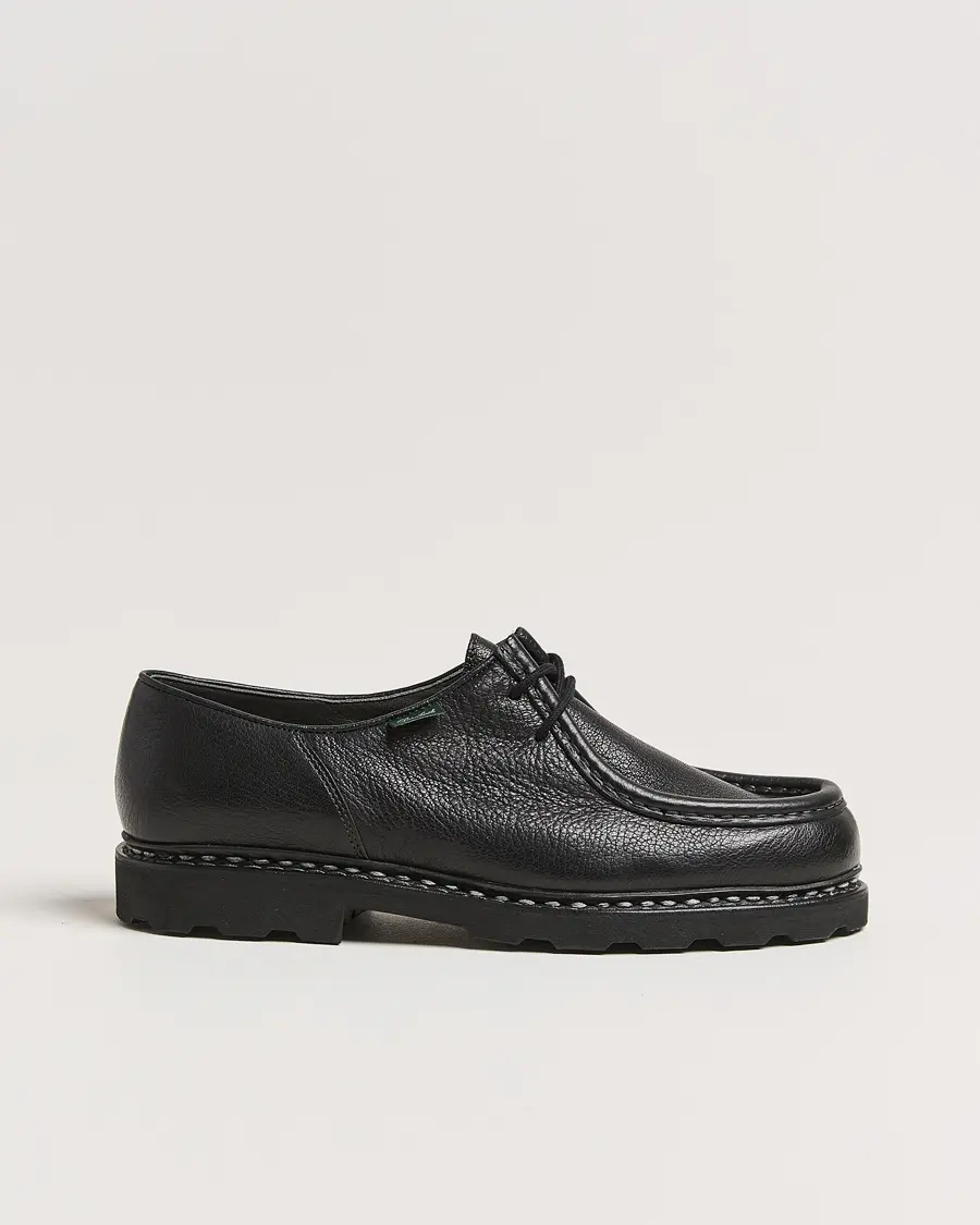 Paraboot Michael Derby Black Deerskin