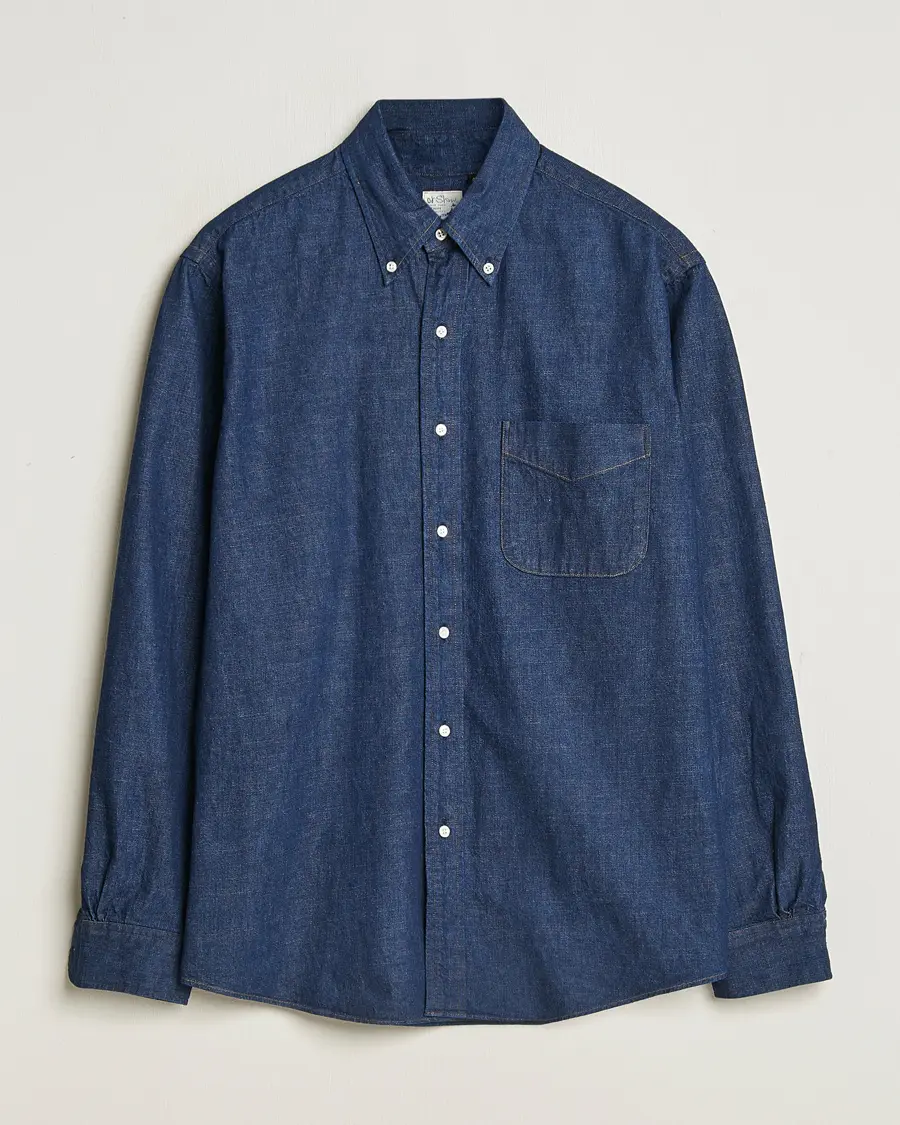 orSlow Denim Button Down Shirt One Wash