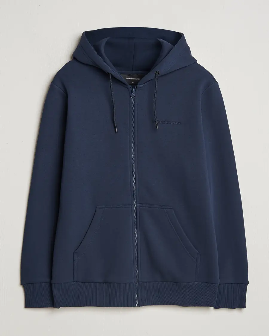 Peak Performance Original Full Zip Hoodie Blue Shadow