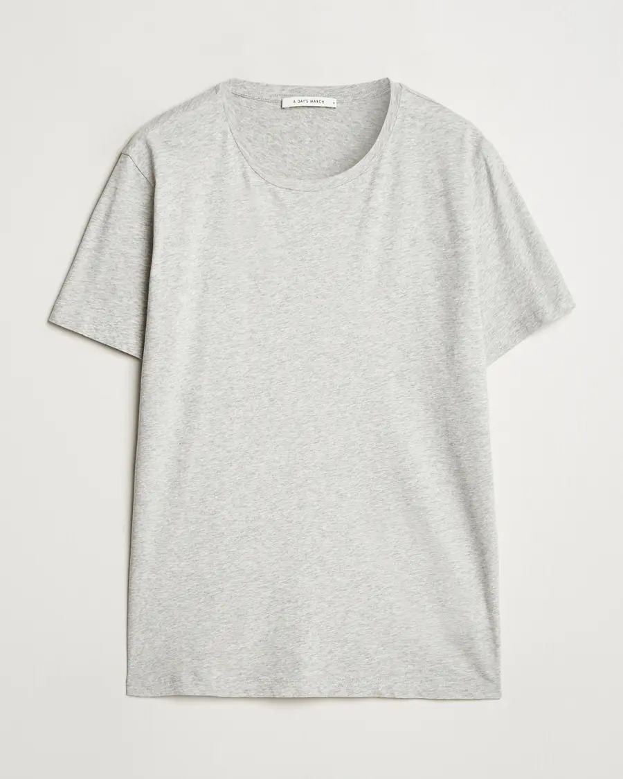 A Day's March Lightweight T-Shirt Grey Melange