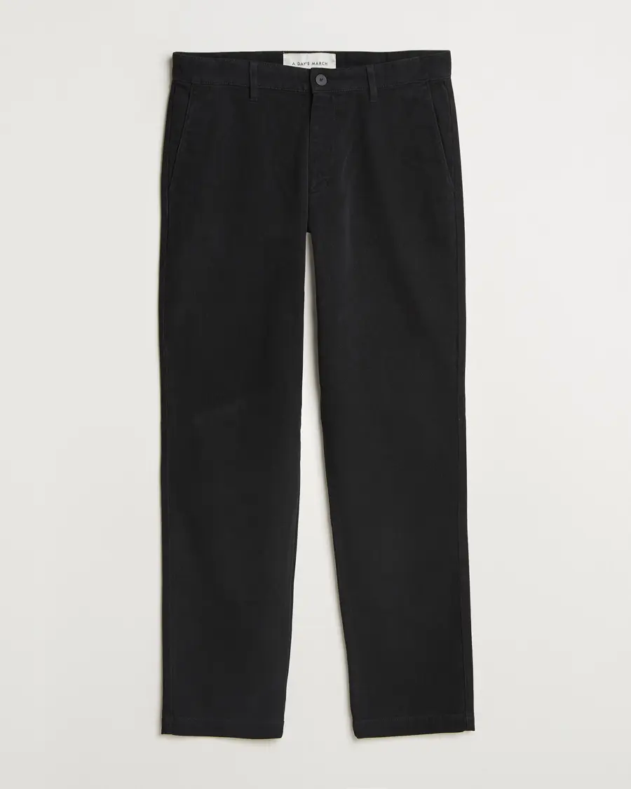 A Day's March Miller Cotton/Lyocell Trousers Black