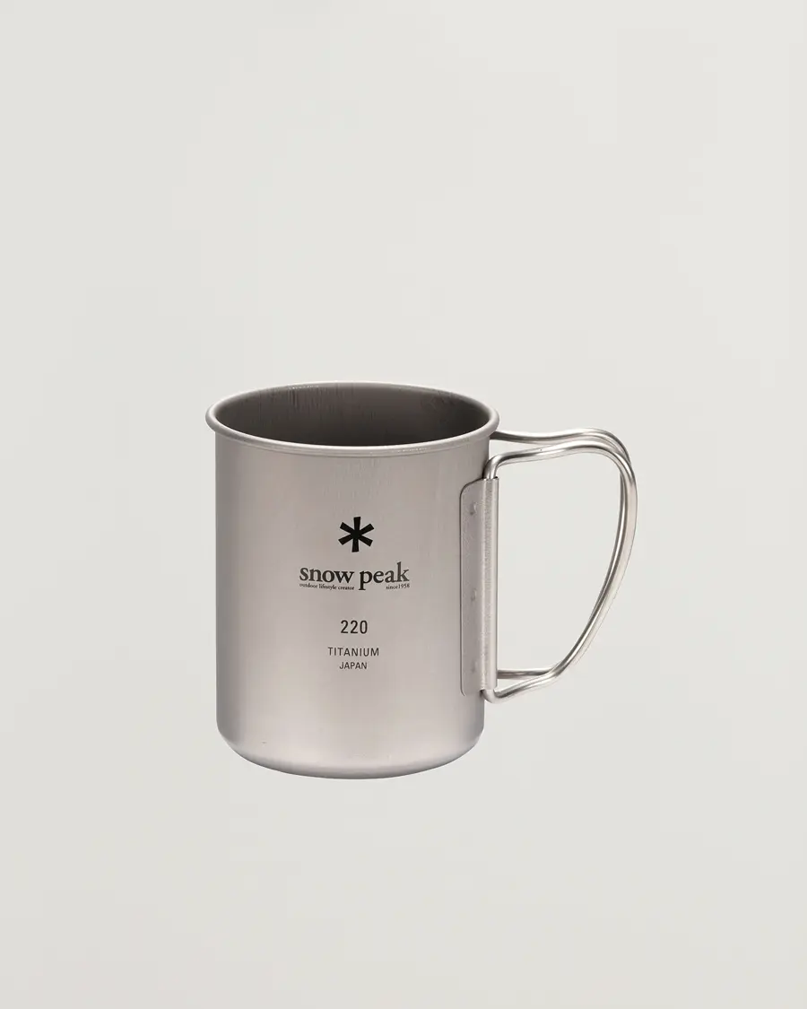 Snow Peak Single Wall Mug 220 Titanium
