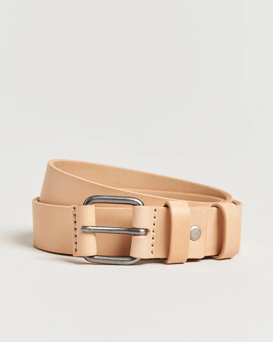 Nudie Jeans Dwayne Leather Belt Natural 