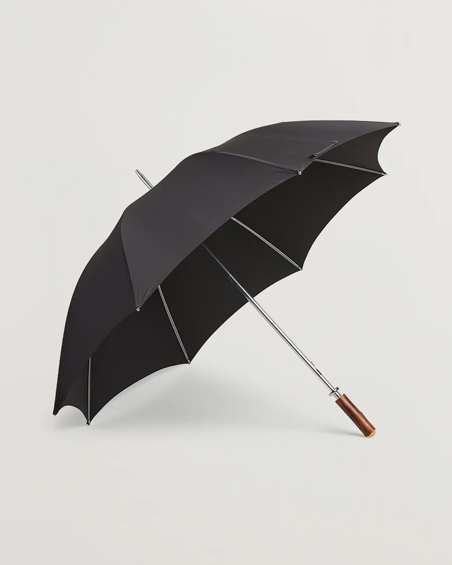 Fox Umbrellas Chestnut Straight Umbrella Black
