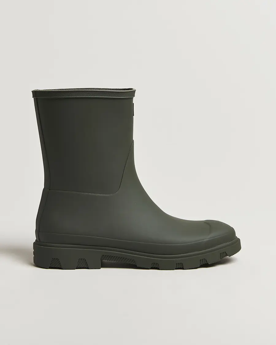 Hunter Boots Downpour Short Boot Dark Olive