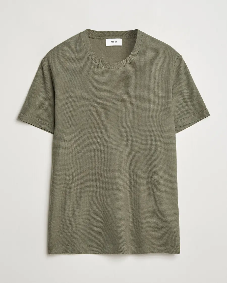 NN07 Clive Crew Neck T-Shirt Capers Green