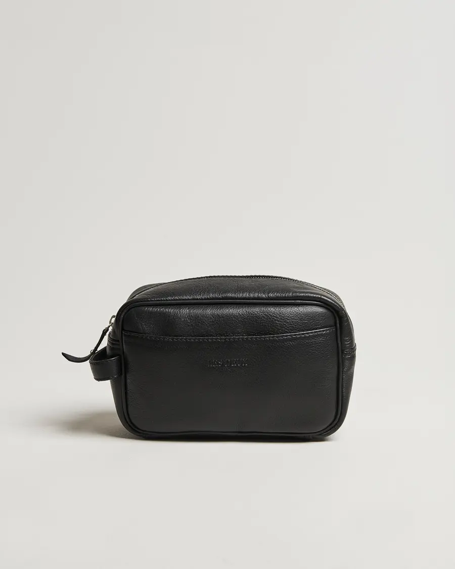 Les Deux Leather Washbag Black
