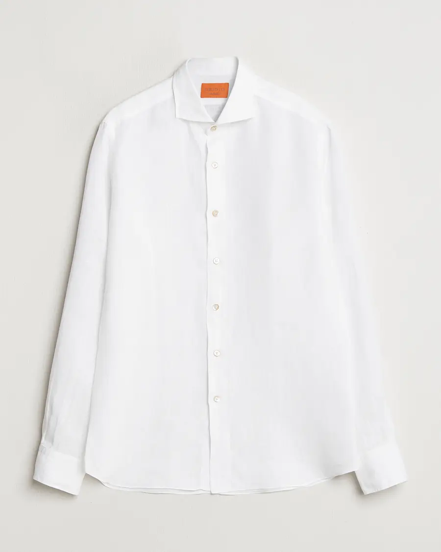 Grigio Linen Casual Shirt White